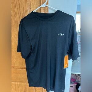 Champion Men's Black Short Sleeve Tee with Logo